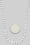 Premium Cz Tennis Necklace Eighteen Inch