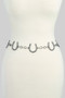 Metal Horseshoe Charm Chain Belt