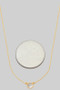 Delicate Solitaire Cz Pendant Necklace