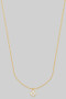 Delicate Clover Solitaire Cz Pendant Necklace