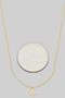 Delicate Clover Solitaire Cz Pendant Necklace