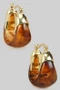 Lavish Marbled Acrylic Hinge Hoops