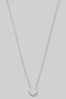 Delicate Heart Solitaire Cz Pendant Necklace
