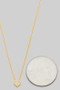 Delicate Heart Solitaire Cz Pendant Necklace