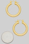 Aluminum Gold Dipped Textured Hoops