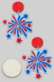 Fourth Of July Fireworks Earrings