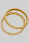 Two Piece Omega Chain Stretch Bracelet