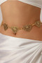 Butterfly Heart Link Chain Belt
