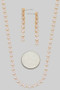 Cz Square Tennis Necklace With Matching Earrings