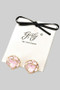 Stainless Steel Lacquered Flower Post Earrings