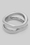 Shiny Brass Joined Stacked Brass Ring