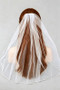 Veil Hair Comb Accessory With Pearls