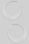 Brass Curved Cresent Hoops