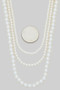 Triple Layered Pearl Necklace