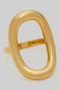 Oval Tube Brass Ring