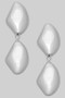 Shiny Brass Tiered Drop Earrings