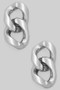 Hammered Essential Brass Chain Link Drop Earrings