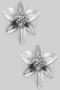 Lavish Brass Flower Post Earrings