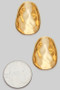 Curved Hammered Textured Geo Post Earrings