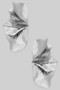 Textured Leaf Petal Drop Earrings