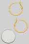 14K Gold Dipped Classic One Inch Hoops