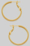 14K Gold Dipped Essential One Inch Hoops