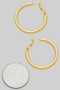 14K Gold Dipped One And Quarter Inch Tube Hoops