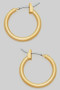 Small 14K Gold Dipped Hinge Top Hoop Earrings
