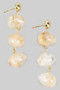 Triple Acrylic Stone Drop Earrings