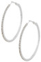 Rhinestone Hoop Earrings.