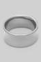 Curved Shiny Brass Thick Band Ring