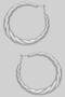 Hollow Twisted Hoop Earrings