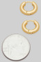 Small Oval Shaped Brass Hoops