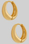 Classic Shiny Brass Hinge Hoops