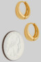 Classic Shiny Brass Hinge Hoops