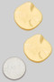 Hammer Textured Round Post Earrings