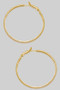 Classic Textured Hinge Closure Hoops