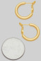 Classic 14K Gold Dipped Chubby Hoop Earrings