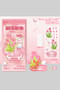 3D Stackable Sticker Pink Tulip Bunny Rabbit Kit