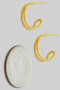 14K Gold Dipped Cut Out Stacked Hoops
