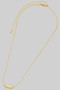 Chubby Tube Pendant Necklace Slide Adjustable