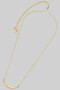 Chubby Crescent Pendant Necklace Slide Adjustable