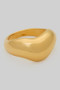 Chunky Wave Brass Ring