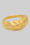 Lavish Shiny Hammered Ring