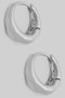 Hammered Edged Brass Essential Huggie Hoops