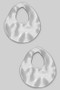 Hammered Cut Out Tear Drop Earrings