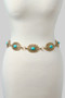 Ornate Squash Blossom Link Chain Belt