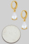 Mini Hoops With Lavish Teardrop Cz Stone