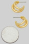 Cute Triple Stack Hoop Earrings