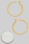 14K Gold Dipped Thin Tube Hinge Hoops
